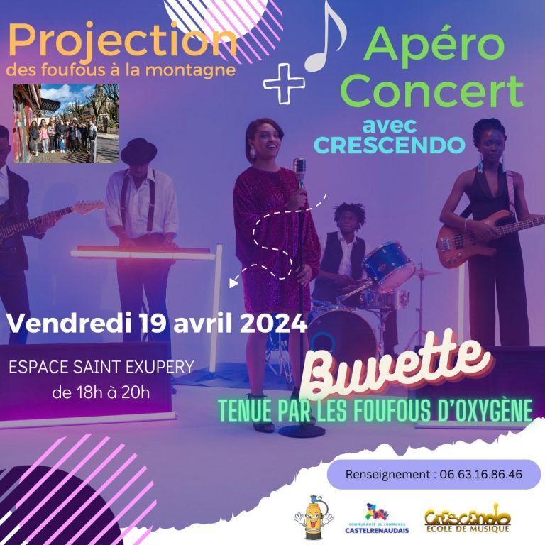 Apéro Concert à l'Espace Saint Exupéry de Château-Renault